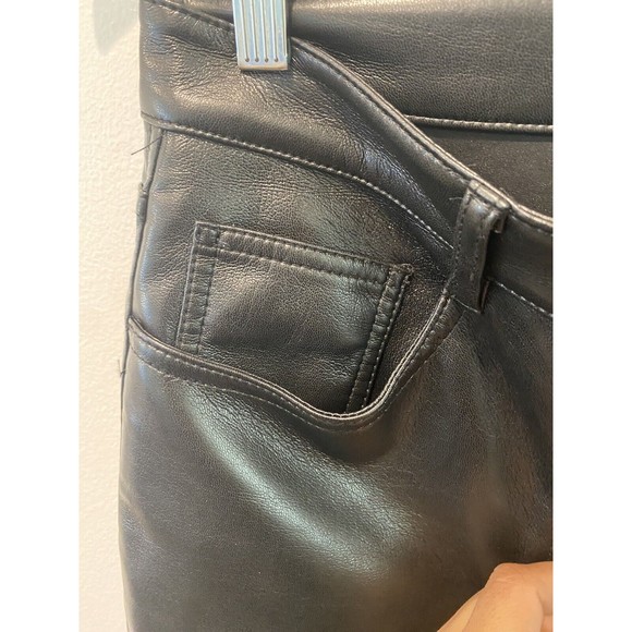 Aritzia Wilfred High-Waisted Vegan Leather The Melina™ Pants Size 10 - Picture 4 of 6